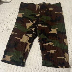 Forever 21 Camouflage biker shorts